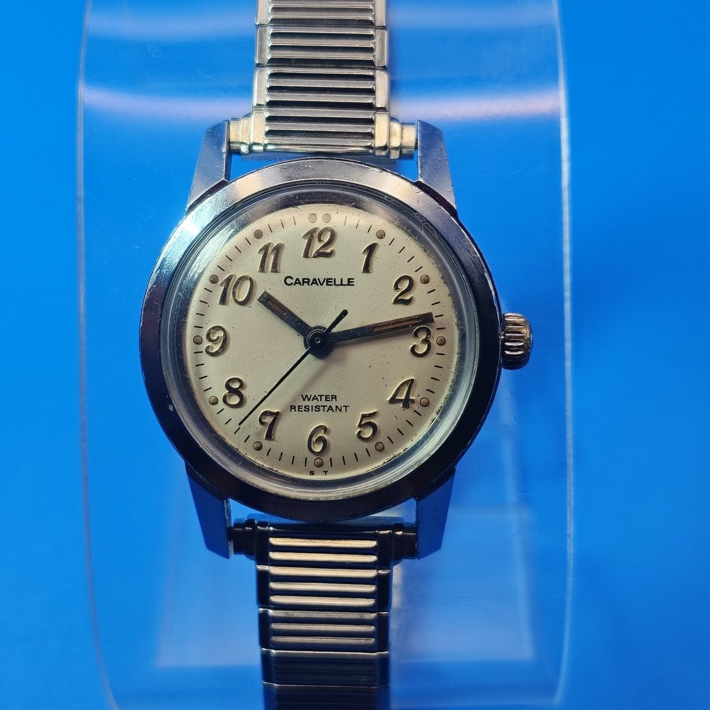 Vintage 1968 Caravelle by Bulova 23mm Women's 17 Jewel Mechanical Wind Watch
